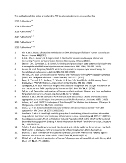 The publications listed below are related to PSF by