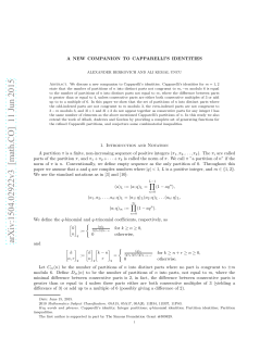A New Companion to Capparelli`s Identities