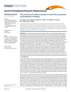 The sensitivity of carbon exchanges in Great Plains grasslands to