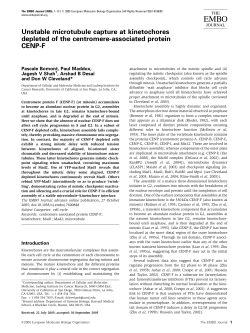 Bomont et al (2005) EMBO Journal, pp 1-13