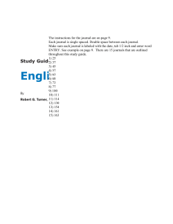 Study Guide English Composition