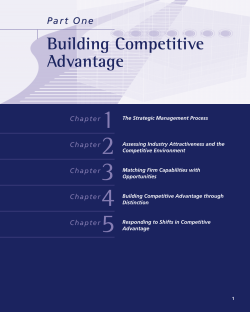 Building Competitive Advantage