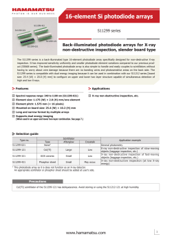 16-element Si photodiode arrays