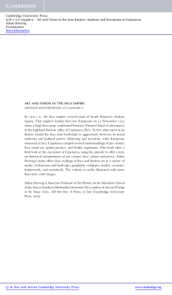 In 1500 c.e., the Inca empire covered most of South America`s