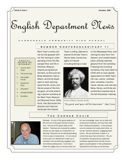 English Department News
