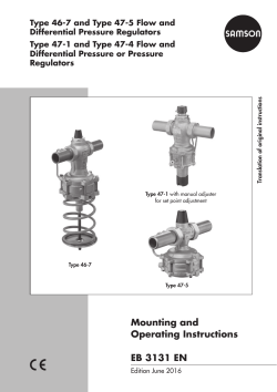Differenzdruckregler Typ 42-24, 42-28