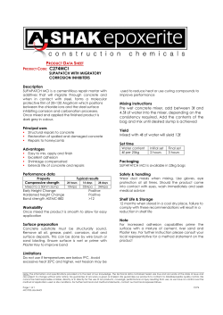 SUPAPATCH WITH MIGRATORY CORROSION INHIBITERS