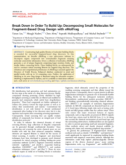 Break Down in Order to Build Up: Decomposing Small Molecules for