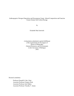 Anthropogenic Nitrogen Deposition and Decomposer