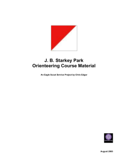 JB Starkey Park Orienteering Course Material