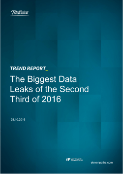 The Biggest Data Leaks of the Second Third of 2016