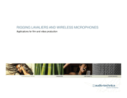 rigging lavaliers and wireless microphones
