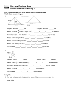 15.1 Surface Area D and AB TAL