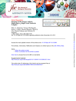 Schureck et al., JBC 2014 Schureck et al., JBC 2014