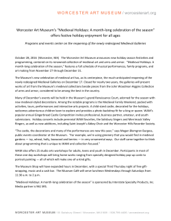 Medieval Holidays: A month-long celebration of the season