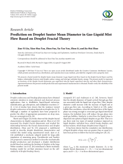 Prediction on Droplet Sauter Mean Diameter in Gas