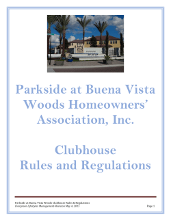 Parkside at Buena Vista Woods Homeowners