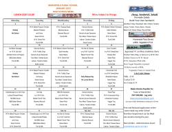 LUNCH COST $3.00 (Soup, Sandwich, Salad)