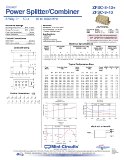 Power Splitter/Combiner
