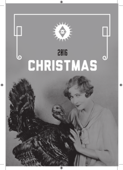 Check out our Christmas menu