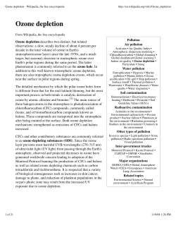 Ozone depletion - Wikipedia, the free encyclopedia