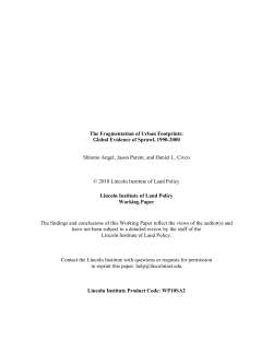 Angel 2 Working Final - Lincoln Institute of Land Policy