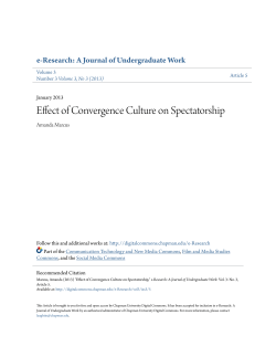 Effect of Convergence Culture on Spectatorship