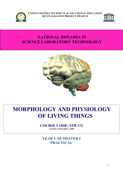 STB 112 Practical - Unesco