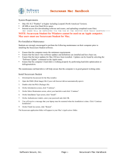 Securexam Mac Handbook