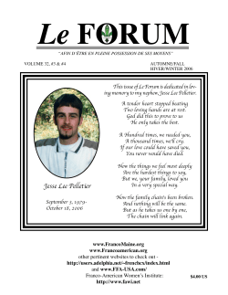 Le FORUM - University of Maine