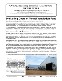 Evaluating Costs of Tunnel Ventilation Fans