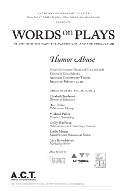 Humor Abuse - American Conservatory Theater