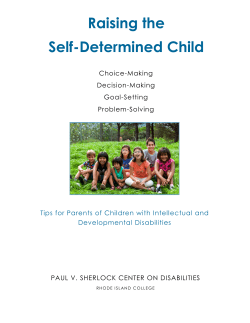 Raising the Self-Determined Child
