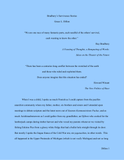 Ray Bradbury`s Survivance Stories