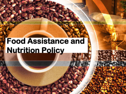 Food Assistance and Nutrition