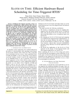 Sloth on Time - Department of Computer Science 4 Distributed