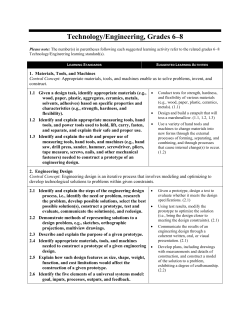 Technology/Engineering, Grades 6&ndash;8