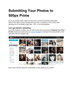Submitting Your Photos to 500px Prime