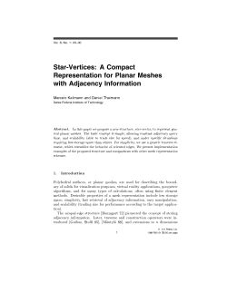 Star Vertices: A Compact Representation for Planar