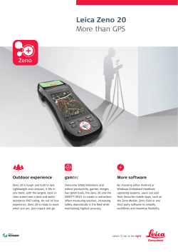 Leica Zeno 20 - Leica Geosystems