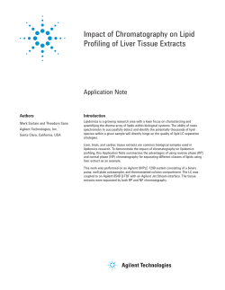 Impact of Chromatography on Lipid Profiling of Liver Tissue Extracts