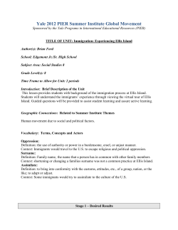 Immigration: Experiencing Ellis Island