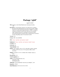 Package `rgbif`