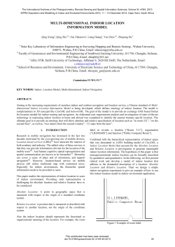 multi-dimensional indoor location information model
