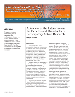 Participatory Action Research the Beneﬁts and Drawbacks of