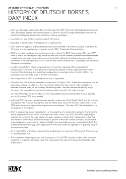 25 years of the dax - Gruppe Deutsche B&ouml;rse