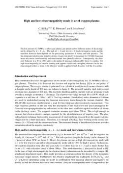 High and low electronegativity mode in cc-rf