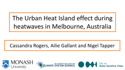 The Urban Heat Island effect during heatwaves in
