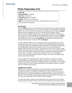 3-4 Easy as Pi - IMSA Digital Commons
