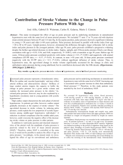 Contribution of Stroke Volume to the Change in